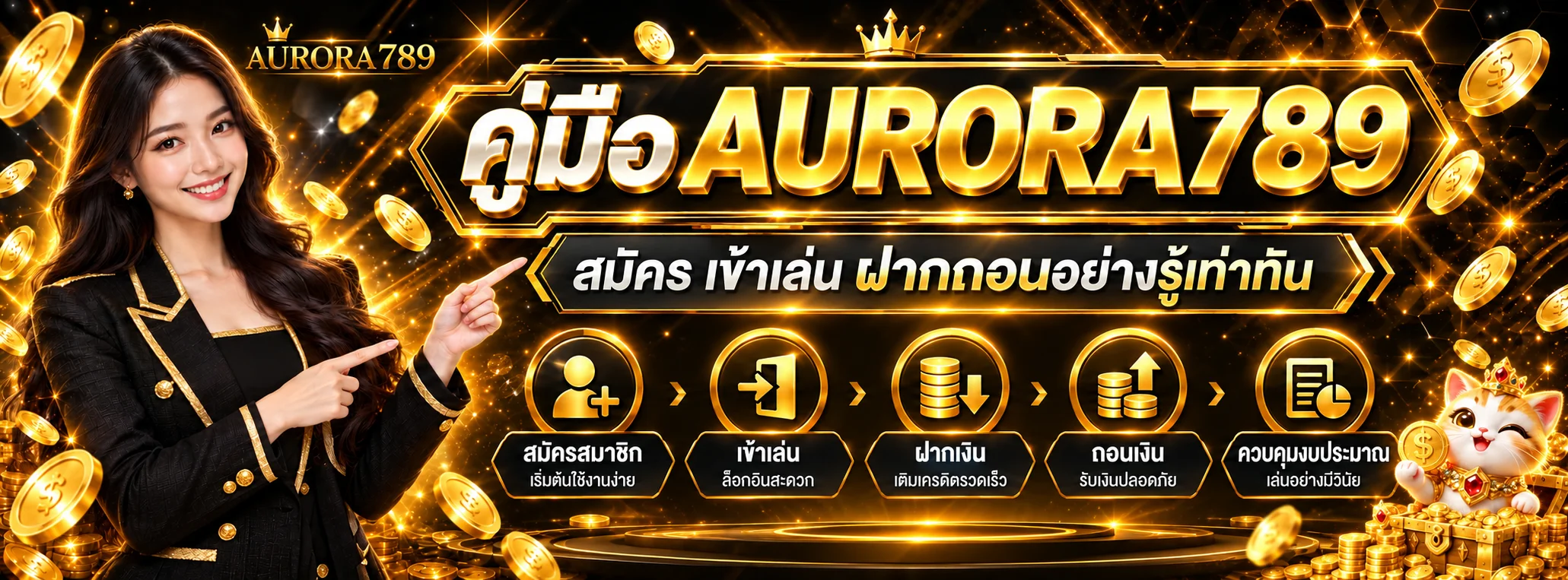 AURORA789 คู่มือสมัคร เข้าเล่น ฝากถอนอย่างปลอดภัย